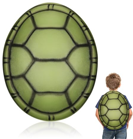UKCOCO Turtle Shell Costumes: EVA Cosplay Simulation Tortoise Shells Performance Photo Props for Kids Adults for Carnival Halloween