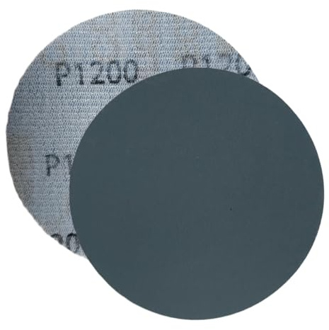 HOTCKB 60 Pièces Papier Abrasif Humide et Sec 75mm Disque à Poncer P1200 | 3 Pouce Disques Abrasifs Grain 1200,Auto-agrippant Papier de Verre,Sec à l'Eau Disque Poncer pour Meulage Fraisage Gravure