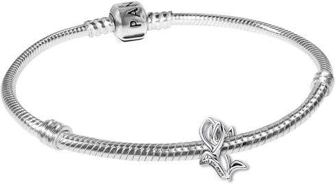 PANDORA Starterset für Damen Silberarmband Tulpe 21769 | Schmuck Bundle für Damen Armband mit Charm, romantisches Geschenk