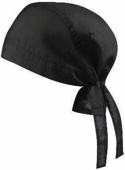 noTrash2003 5er Set Bandana Hat Cap Biker Kopftuch vorgefaltet in schwarz