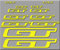 Ecoshirt, FO-1POH-4BUP, GT Bikes New R229 Vinyl Adesivi Decal Aufkleber