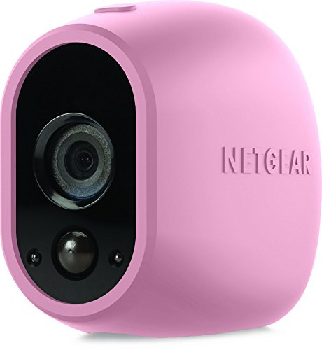 Arlo Smart Home UV-Resistant Silicone Skins Pack for Wireless CCTV HD Security Camera (Official), Pink/Yellow/Blue - VMA1200C