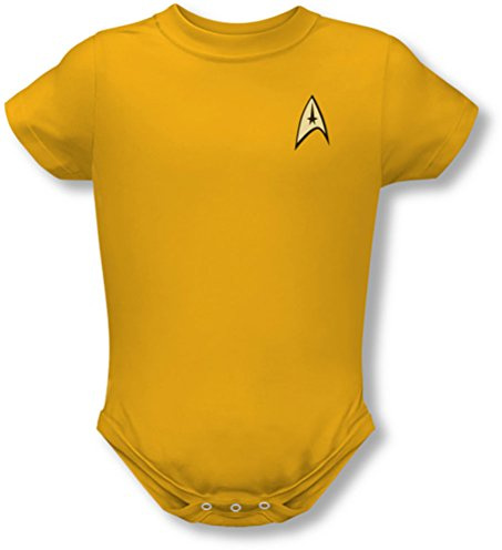 Star Trek - St / Command Uniform Infant T-Shirt in Gold, 12 Months, Gold