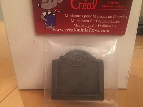 Unbekannt Puppenhaus Zubehör, 72481, Ofen Türe aus Metall, 1:12