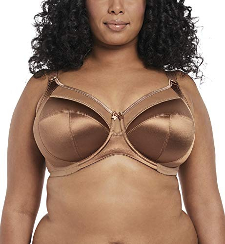 Goddess Women's Keira Underwire Banded Bra Full Coverage, Cinnamon, 42DD