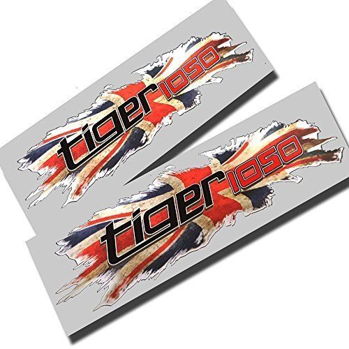 Triumph Tiger 1050 - Adesivi grafici Union Jack, 2 pezzi, misura piccola