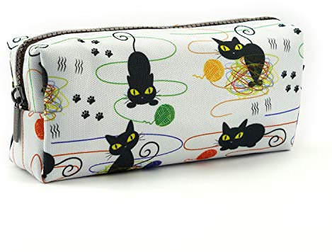 Trousse à crayons - Motif chats - Idéale comme trousse à maquillage