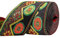 PandaHall 7m Floral Besticktes Jacquardband Vintage Woven Trim Für Verzierungen Bastelbedarf, Rot, 48.5 mm Breit