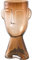 Kelendle Floral Vase Face Decorative Glass Vase Flower Pot Indoor Outdoor Head Planter Urne Home Garden Centerpieces Wedding Party Hotel Restaurant Cafes Decor, Brown, Large
