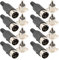 RUNCCI-YUN 12pcs 4 Broches connecteur DIN mâle vers Femelle，Audio Vidéo connecteur DIN，souder DIN connecteur， pour HiFi Haut-Parleur，Ordinateur Claviers Souris