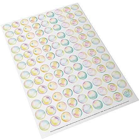 dot on Klebepunkte bubbly 20 mm | 107 Sticker | perfekt als Ergänzung für alle dot on Kalender | Aufkleber Klebepunkte dots Planen Organisation Motivation Dekoration Seifenblasen