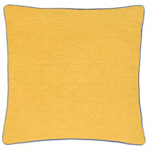 Sleepdown Dekokissen für den Außenbereich, wasserfest, quadratisch, gefüllt, 45 x 45 cm, wasserabweisend, 100% Baumwolle, für Gartenmöbel, Außenbank, Sofa, Ocker, 45 x 45 cm