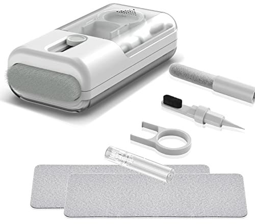 BLOOOK Cepillo de limpieza de teclado, todo en 1, kit de limpieza de teclado, limpiador multifunction Earphones con extractor de teclas, para teléfono móvil Earbuds Smartphone Set