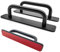 YDHfdc 2 Pcs Self Adhesive Door Handle Pull 147mm Durable Aluminum Door Handles No Drilling Pulls for Kitchen Cabinet Drawer Closet etc (Black)