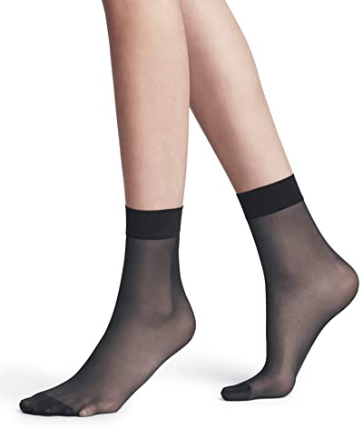 FALKE Women's Seidenglatt 15 DEN Pop Socks Sheer Transparent Plain Shiny Resistant Comfort Wide Tops For A Soft Grip On The Leg Non-Laddering Toes Fine Soft Yarn 1 Pair
