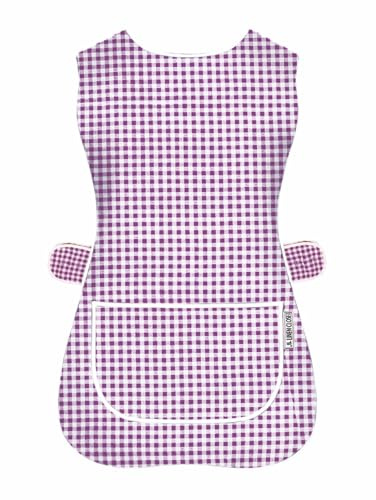 LINEN CLOSET Womens Tabards with Pockets for Men Ladies Cleaning Catering Chef Kitchen Aprons Unisex Hygea Tabard Apron Work Tabards