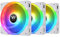 Thermaltake SWAFAN EX 12 RGB PC Cooling Fan White, 3 Pack, 500~2000 RPM, Magnetic Connection, Reversable Blades, Controller Included, CL-F161-PL12SW-A
