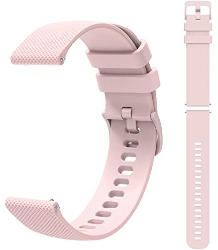 GOHHME Uhrenarmbänder aus Silikon, 20mm Ersatzbänder für Traditionelle/Smarte Uhren Männer Frauen