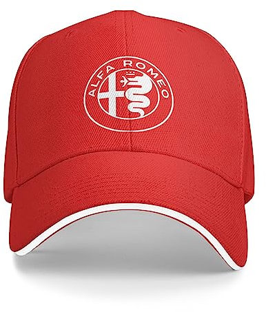ALIEDA Baseball Cap Herren Snapback Cap für Herren Damen Unisex für Alfa Romeo Giulietta Stelvio 159 156 157 166 147 GT 4C Mito Giulia Brera Baseball Caps für Herren Autofans Hüte,B