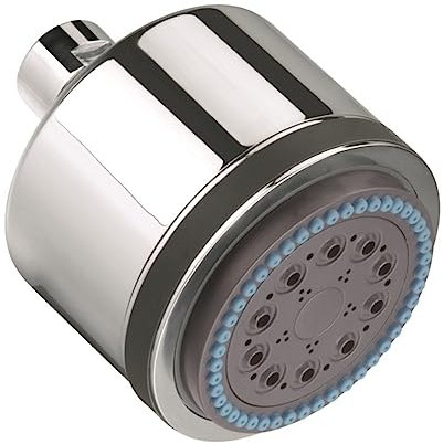 1x Design Duschkopf/Brause mit Antikalk - Düsen hochwertig verchromt, 1/2 Zoll