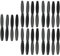 Perfeclan 20 Stücke Ersatzpropeller für UDI W U36 U34W U36WH T25 Quadcopter