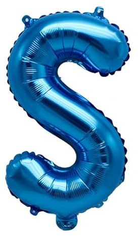 Luftballon Folienballon 40inch Geburtstagsdeko Ballon Buchstaben Deko zum Geburtstag (16 inch Blau S)