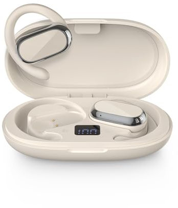 Open Ear Kopfhörer Bluetooth kabellos Sport Luftleitung Sportkopfhörer schnurlos Ohrhörer mit Ohrbügel Air Bone Conduction Headphones Knochenschall Headset Wireless Earbuds für Joggen Laufen Radfahren