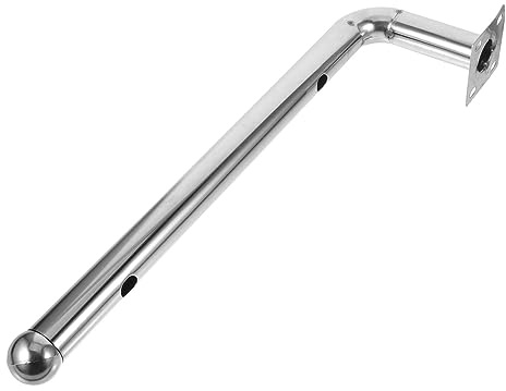 CAXUSD Stainless Steel Antenna Pole Mount Bracket for Wireless Bridge and Outdoor Security Camera with Smooth No Burr Finish, Simple Elegant Design for Reliable Outdoor Use
