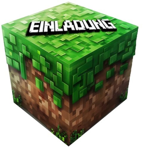 ZELAITE 12x Videospiel Gamer Party EINLADUNGSKARTEN KINDERGEBURTSTAG Junge Mädchen, Gaming Party Einladung, Einladungskarten Kindergeburtstag (H)