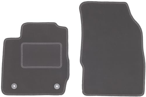 Wielganizator Automatte – Passend für Ford Fiesta MK7 Schrägheck 2011-2017 – Velours – Autozubehör - Auto Fußmatten – Fußmatte Auto – 2-teilig - Graphit