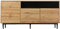 ZUUYEE Moderner Sideboard Wohnzimmer 160cm, Highboard aus Holz, Wohnzimmerschrank mit Türen und Regalen, Wohnzimmer Möbel