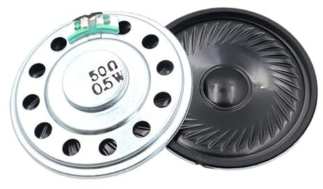 FUYUMIC 10 Pz 50MM 50R Altoparlante Magnetico da 0,5 Watt Diametro 5CM 50 Ohm 0,5W Altezza 8MM 50 * 8MM