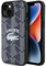 Lacoste LCHMP15SPIGV Coque pour iPhone 15/14/13 6,1 Marine Rigide Monogramme Logo Vintage