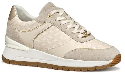 Geox D Desya A, Zapatillas Mujer, Papyrus Lt Taupe, 38 EU