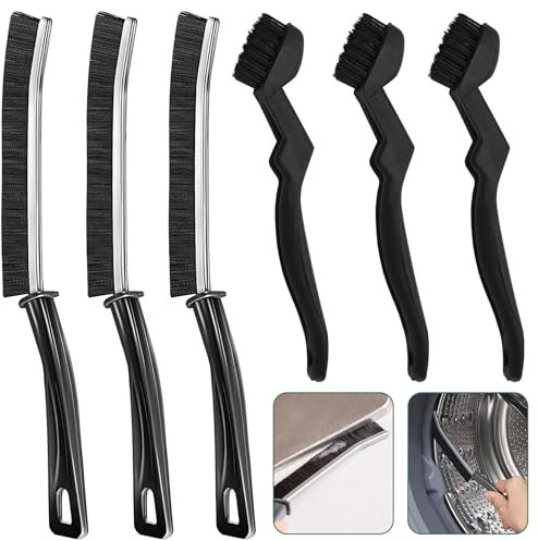 PXBSNB 6 Pezzi Spazzola per Fessure,Spazzola Sottile per Pulire Doccia, Nylon Spazzola Fughe Piastrelle,Multifunzionale per la Pulizia Delle Fessure per Cucine Bagni Porte Finestre Piastrelle