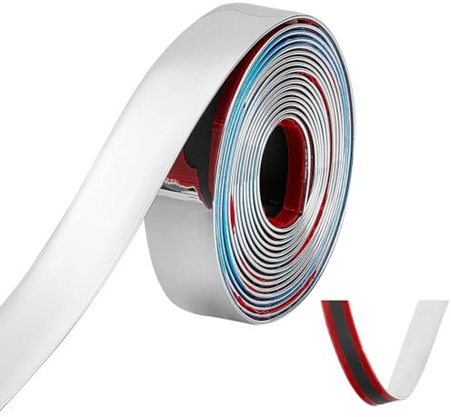 UNICRAFTALE PVC Quadrant Trim 5m PVC Wall Trim Flexible Moulding Wall Corner Trim Self Adhesive Tile Edging Trim Ceiling Molding Peel and for Guard Edge Protector Waterproof Sewing Strip