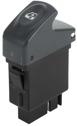 A ABSOPRO Interrupteur De Vitre Électrique Avant Gauche Et Droit No.6490Hq Pour Renault Clio Kangoo Megane Noir Gris