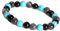 Unique Chakra Buddha Damen Perlenarmband Türkis Labradorit 8mm Energiearmband Heilsteine dehnbar Juweliers Qualität (Türkis, Labradorit)