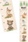 Bärenfreunde® - Personalisierte Messlatte Kind Holz zum Kleben oder Aufhängen - Skala 70-140cm - Süße Dekoration für Baby- & Kleinkinderzimmer (Kinder 70-140cm, Waldtiere übereinander)