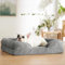 FYHOLD Hundebett aus Memory-Schaum, orthopädisches Hundebett und Sofa zum Schlafen von Haustieren, mit abnehmbarem waschbarem Bezug (L)