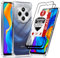 LeYi Cover per Xiaomi Redmi 14C/14 C/A4 4G/5G, Xiaomi Poco C75 4G,Custodia con 2 Vetro Temperato Trasparente Silicone Puro TPU Gel Originale Slim Crystal Antiurto Case con Angoli Rinforzati