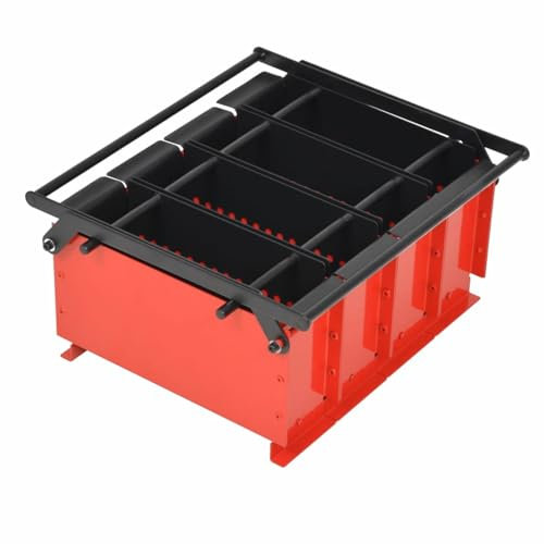 Xichuzi Papierbrikettpresse Stahl 38x31x18 cm Schwarz und Rot, Pelletpresse, Ascheeimer, Flipperautomat, Papierbrikettpresse, Brikettpresse