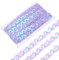 CABODYALS 10.97m Violette Pailettenband Flache Paillettenbandbesatz Paillettenbesätze Glitzernde Bänder Gewelltes Band Geschenkpapierbänder Mit Draht Zum Nähen Herstellen von Weihnachtsdekoratione