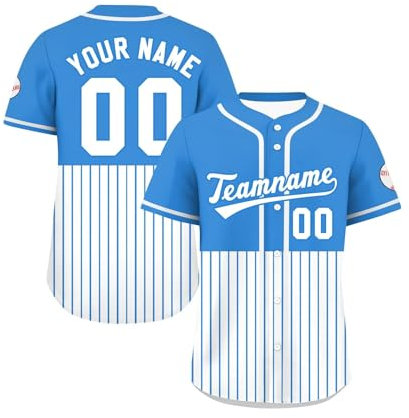Personalisiertes Baseball Trikot,Mit Eigenem Namen Nummer & Logo,Baseball Shirt Für Erwachsene Und Kinder Unisex Funktional Kleidung Sporttrikot Deutschland Trikot(2)