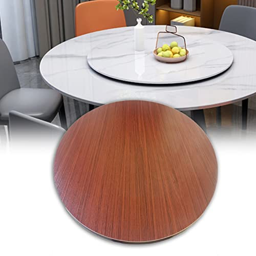 Große hölzerne Lazy Susan Runde Tisch Drehscheibe Serviertablett 360° schwenkbare Display-Platte für Hotel/Familienessen rotbraun 50 cm~100 cm