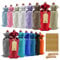 15 PCS Colourful Burlap Wine Bottle Bags Reusable Linen Wine Gift Bags with Ropes and Tags Perfect Bottle Covers for Christmas Weddings Birthdays Holidays and Parties