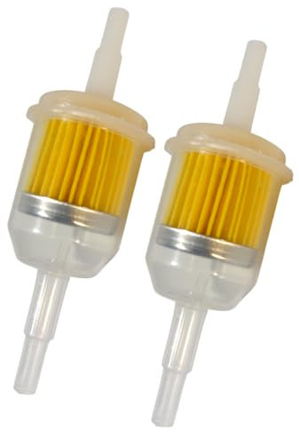 Easy Link 2x Benzinfilter Universal 6mm 8mm Kraftstofffilter Dieselfilter Gasöl Benzin Rasenmäher Auto Motorrad Roller Mofa Diesel Moped PKW