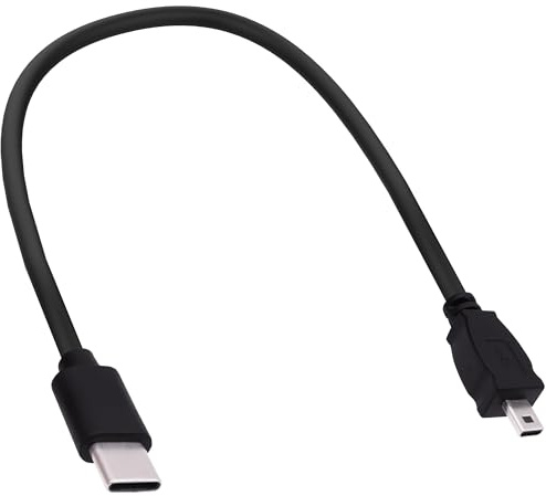 YARCHONN Mini cable USB a USB C OTG de 8 pines tipo C macho a 8 pines mini USB macho convertidor de datos adaptador de transferencia para cámara digital, controlador de juegos, Dash Cam teléfono, 30