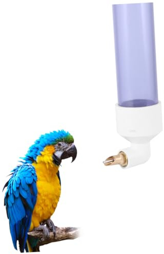 GALPADA Automatischer Vogel Wasserspender Trinkflasche Aus Kunststoff Blau Große Größe Auslaufsicher Tropffrei Für Papageien Sittiche Und Kanarienvögel Im Vogelkäfig
