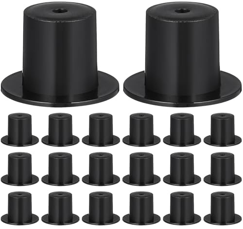 iplusmile 50 Stück Mini Zylinderhüte: Schwarze Kunststoff Clown Hüte für DIY Dekoration - Für Weihnachten, Geburtstag, Hochzeiten, Familienfeiern, Party und Schneemann Basteln​​